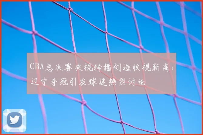 CBA总决赛央视转播创造收视新高，辽宁夺冠引发球迷热烈讨论